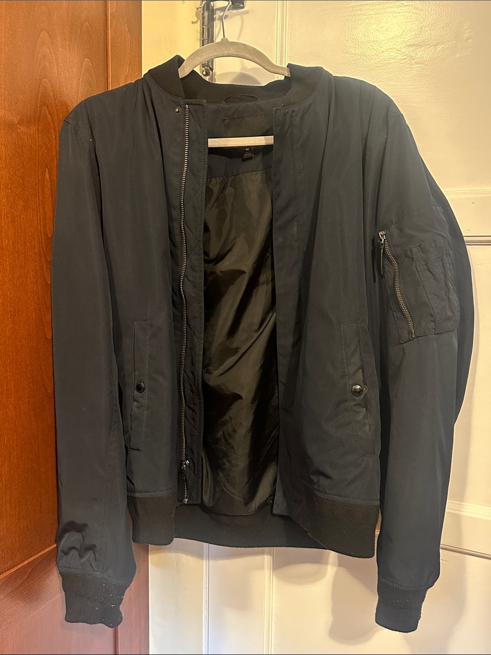 Banana Republic Black Bomber Jacket